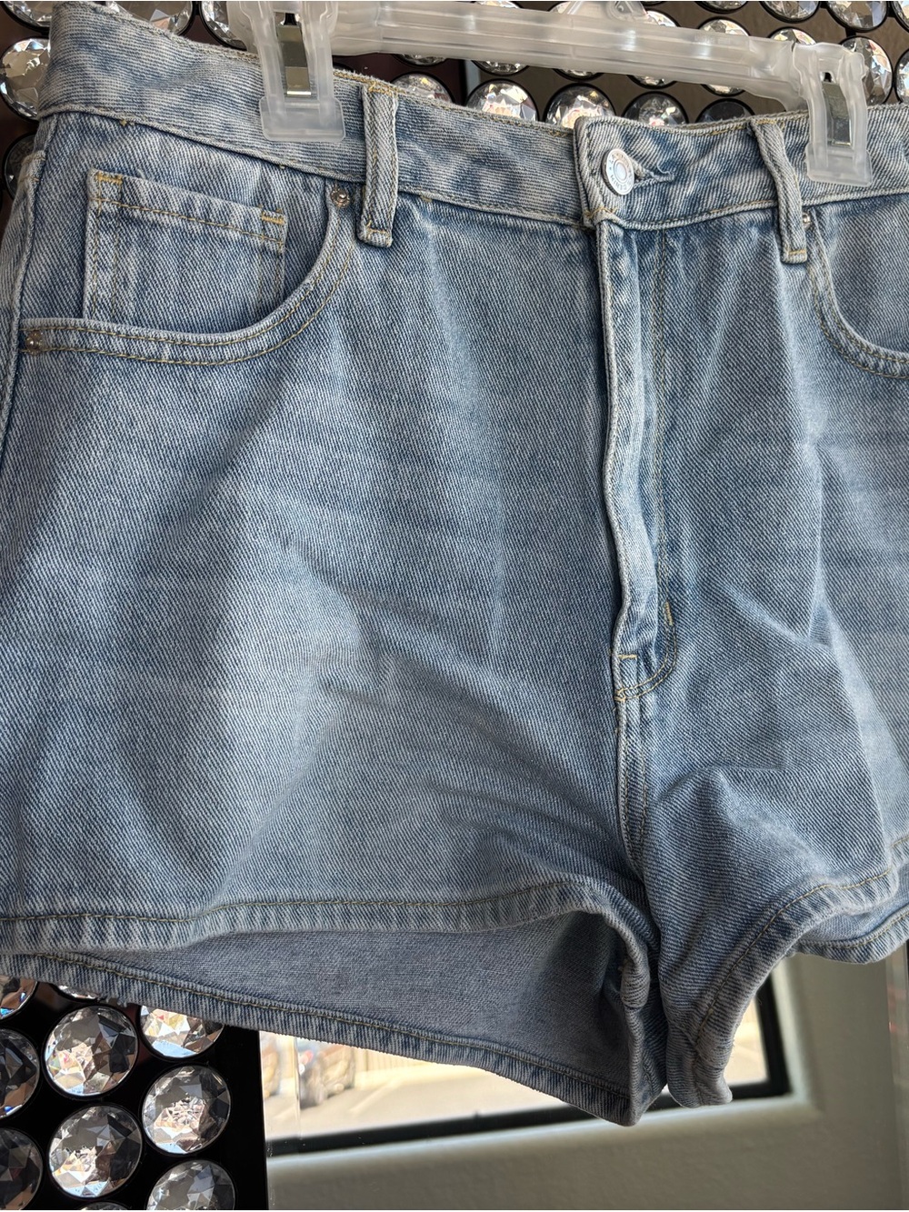 Pacific Sunwear Glitter Light Blue Denim Jeans